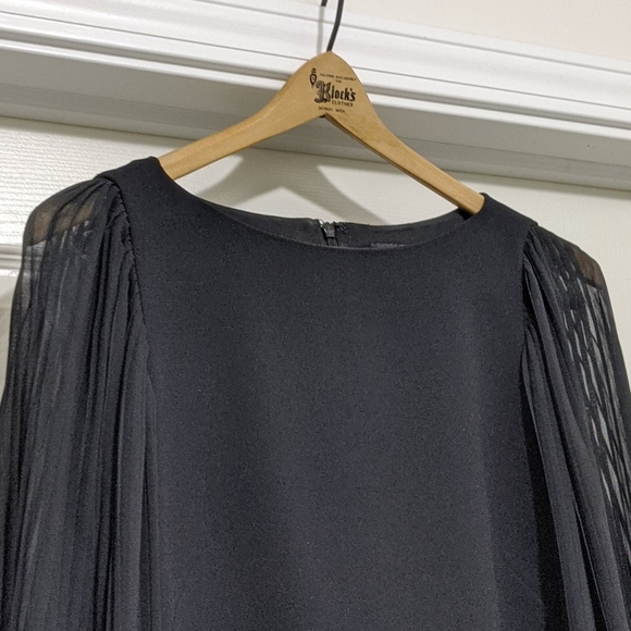 WHBM Chiffon Long Sleeve Shift Dress - Picture 3 of 9